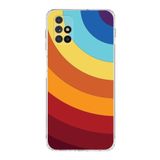 PrintiFy Samsung Galaxy M51 Uyumlu Kamera Korumalı Kapak Renk Cümbüşü A Tasarımlı Şeffaf Kılıf