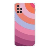 PrintiFy Samsung Galaxy M51 Uyumlu Kamera Korumalı Kapak Renk Cümbüşü F Tasarımlı Şeffaf Kılıf