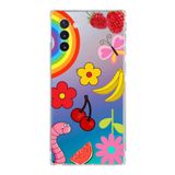PrintiFy Samsung Galaxy Note 10 ile Uyumlu Water Color 5 Kamera Korumalı Şeffaf Kılıf
