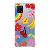 PrintiFy Samsung Galaxy Note 10 Lite Water Color 5 Baskılı Şeffaf Köşe Korumalı Antişok Kılıf