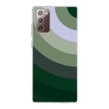 PrintiFy Samsung Galaxy Note 20 ile Uyumlu Kapak Renk Cümbüşü C Haki Tasarımlı 1mm Fit Şeffaf Silikon Kılıf
