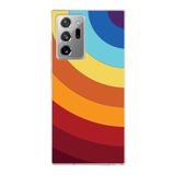 PrintiFy Samsung Galaxy Note 20 Ultra ile Uyumlu Kapak Renk Cümbüşü A Kırmızı Tasarımlı 1mm Fit Şeffaf Silikon Kılıf