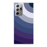 PrintiFy Samsung Galaxy Note 20 Ultra ile Uyumlu Kapak Renk Cümbüşü E Mavi Tasarımlı 1mm Fit Şeffaf Silikon Kılıf