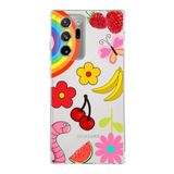 PrintiFy Samsung Galaxy Note 20 Ultra ile Uyumlu Water Color 5 Kamera Korumalı Şeffaf Kılıf