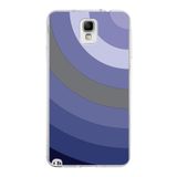 PrintiFy Samsung Galaxy Note 3 ile Uyumlu Kapak Renk Cümbüşü D Lila Tasarımlı 1mm Fit Şeffaf Silikon Kılıf