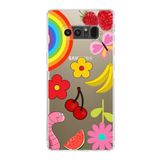 PrintiFy Samsung Galaxy Note 8 ile Uyumlu Water Color 5 Kamera Korumalı Şeffaf Kılıf