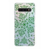 PrintiFy Samsung Galaxy S10 ile Uyumlu Kapak Nostalji Desen - A Tasarımlı 1mm Fit Şeffaf Silikon Kılıf