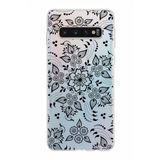PrintiFy Samsung Galaxy S10 ile Uyumlu Kapak Nostalji Desen - B Tasarımlı 1mm Fit Şeffaf Silikon Kılıf