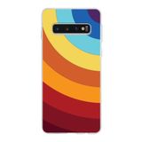 PrintiFy Samsung Galaxy S10 ile Uyumlu Kapak Renk Cümbüşü A Kırmızı Tasarımlı 1mm Fit Şeffaf Silikon Kılıf