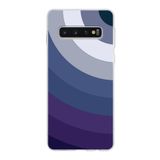 PrintiFy Samsung Galaxy S10 ile Uyumlu Kapak Renk Cümbüşü E Mavi Tasarımlı 1mm Fit Şeffaf Silikon Kılıf