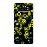 PrintiFy Samsung Galaxy S10 ile Uyumlu Kapak Semboller Tasarımlı 1mm Fit Şeffaf Silikon Kılıf
