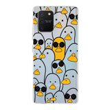 PrintiFy Samsung Galaxy S10 Lite ile Uyumlu Kapak Duck Tasarımlı 1mm Fit Şeffaf Silikon Kılıf
