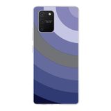 PrintiFy Samsung Galaxy S10 Lite ile Uyumlu Kapak Renk Cümbüşü D Lila Tasarımlı 1mm Fit Şeffaf Silikon Kılıf