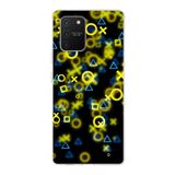 PrintiFy Samsung Galaxy S10 Lite ile Uyumlu Kapak Semboller Tasarımlı 1mm Fit Şeffaf Silikon Kılıf