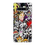 PrintiFy Samsung Galaxy S10 Plus ile Uyumlu Kapak Anime Tasarımlı 1mm Fit Şeffaf Silikon Kılıf