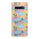 PrintiFy Samsung Galaxy S10 Plus ile Uyumlu Kapak Memphis Desen - 2 Tasarımlı 1mm Fit Şeffaf Silikon Kılıf