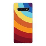 PrintiFy Samsung Galaxy S10 Plus ile Uyumlu Kapak Renk Cümbüşü A Kırmızı Tasarımlı 1mm Fit Şeffaf Silikon Kılıf