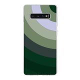 PrintiFy Samsung Galaxy S10 Plus ile Uyumlu Kapak Renk Cümbüşü C Haki Tasarımlı 1mm Fit Şeffaf Silikon Kılıf