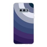 PrintiFy Samsung Galaxy S10E ile Uyumlu Kapak Renk Cümbüşü E Mavi Tasarımlı 1mm Fit Şeffaf Silikon Kılıf