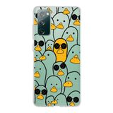 PrintiFy Samsung Galaxy S20 FE ile Uyumlu Kapak Duck Tasarımlı 1mm Fit Şeffaf Silikon Kılıf