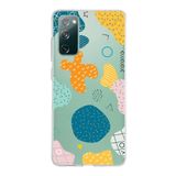 PrintiFy Samsung Galaxy S20 FE ile Uyumlu Kapak Geometrik Şekiller Tasarımlı 1mm Fit Şeffaf Silikon Kılıf