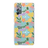 PrintiFy Samsung Galaxy S20 FE ile Uyumlu Kapak Memphis Desen - 2 Tasarımlı 1mm Fit Şeffaf Silikon Kılıf
