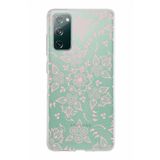 PrintiFy Samsung Galaxy S20 FE ile Uyumlu Kapak Nostalji Desen - C Tasarımlı 1mm Fit Şeffaf Silikon Kılıf
