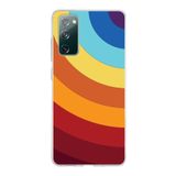 PrintiFy Samsung Galaxy S20 FE ile Uyumlu Kapak Renk Cümbüşü A Kırmızı Tasarımlı 1mm Fit Şeffaf Silikon Kılıf