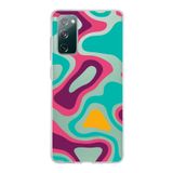 PrintiFy Samsung Galaxy S20 FE ile Uyumlu Kapak Renkli Desen A Kırmızı Tasarımlı 1mm Fit Şeffaf Silikon Kılıf