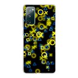PrintiFy Samsung Galaxy S20 FE ile Uyumlu Kapak Semboller Tasarımlı 1mm Fit Şeffaf Silikon Kılıf