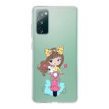 PrintiFy Samsung Galaxy S20 FE ile Uyumlu Kapak Vespagirl Tasarımlı 1mm Fit Şeffaf Silikon Kılıf