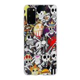 PrintiFy Samsung Galaxy S20 ile Uyumlu Kapak Anime Tasarımlı 1mm Fit Şeffaf Silikon Kılıf