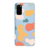 PrintiFy Samsung Galaxy S20 ile Uyumlu Kapak Grunge Tasarımlı 1mm Fit Şeffaf Silikon Kılıf