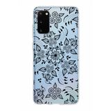 PrintiFy Samsung Galaxy S20 ile Uyumlu Kapak Nostalji Desen - B Tasarımlı 1mm Fit Şeffaf Silikon Kılıf