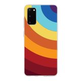 PrintiFy Samsung Galaxy S20 ile Uyumlu Kapak Renk Cümbüşü A Kırmızı Tasarımlı 1mm Fit Şeffaf Silikon Kılıf