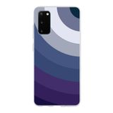 PrintiFy Samsung Galaxy S20 ile Uyumlu Kapak Renk Cümbüşü E Mavi Tasarımlı 1mm Fit Şeffaf Silikon Kılıf