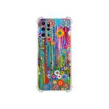 PrintiFy Samsung Galaxy S20 Plus ile Uyumlu Düşlerin Dansı serisi Folklorik Bahçe Tasarımlı Uv Baskılı Köşe Korumalı Antişok Kılıf