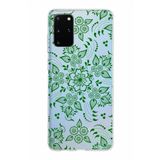 PrintiFy Samsung Galaxy S20 Plus ile Uyumlu Kapak Nostalji Desen - A Tasarımlı 1mm Fit Şeffaf Silikon Kılıf