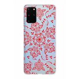PrintiFy Samsung Galaxy S20 Plus ile Uyumlu Kapak Nostalji Desen - E Tasarımlı 1mm Fit Şeffaf Silikon Kılıf