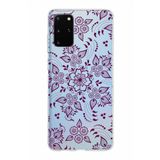 PrintiFy Samsung Galaxy S20 Plus ile Uyumlu Kapak Nostalji Desen - F Tasarımlı 1mm Fit Şeffaf Silikon Kılıf