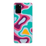 PrintiFy Samsung Galaxy S20 Plus ile Uyumlu Kapak Renkli Desen A Kırmızı Tasarımlı 1mm Fit Şeffaf Silikon Kılıf