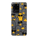 PrintiFy Samsung Galaxy S20 Ultra ile Uyumlu Kapak Duck Tasarımlı 1mm Fit Şeffaf Silikon Kılıf