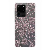 PrintiFy Samsung Galaxy S20 Ultra ile Uyumlu Kapak Nostalji Desen - C Tasarımlı 1mm Fit Şeffaf Silikon Kılıf