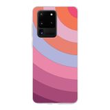 PrintiFy Samsung Galaxy S20 Ultra ile Uyumlu Kapak Renk Cümbüşü F Pembe Tasarımlı 1mm Fit Şeffaf Silikon Kılıf