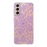 PrintiFy Samsung Galaxy S21 ile Uyumlu Kapak Nostalji Desen - D Tasarımlı 1mm Fit Şeffaf Silikon Kılıf