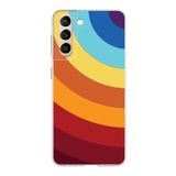 PrintiFy Samsung Galaxy S21 ile Uyumlu Kapak Renk Cümbüşü A Kırmızı Tasarımlı 1mm Fit Şeffaf Silikon Kılıf
