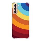 PrintiFy Samsung Galaxy S21 Köşe Korumalı Antişok Kapak Renk Cümbüşü Tasarımlı Şeffaf Kılıf