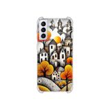 PrintiFy Samsung Galaxy S21 Plus ile Uyumlu Düşlerin Dansı serisi Göçebe Şatolar Tasarımlı Uv Baskılı Köşe Korumalı Antişok Kılıf