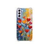 PrintiFy Samsung Galaxy S21 Plus ile Uyumlu Düşlerin Dansı serisi Kökten sevgi Tasarımlı Uv Baskılı Köşe Korumalı Antişok Kılıf