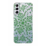 PrintiFy Samsung Galaxy S21 Plus ile Uyumlu Kapak Nostalji Desen - A Tasarımlı 1mm Fit Şeffaf Silikon Kılıf